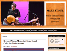 Tablet Screenshot of markstonepercussion.com